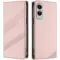 Coque portefeuille Phonesta Embossed Lines pour Samsung Galaxy S25 Edge - Rose