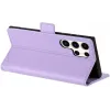 Coque portefeuille Phonesta Embossed Lines pour Samsung Galaxy S25 Ultra - Violet 2