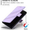 Coque portefeuille Phonesta Embossed Lines pour Samsung Galaxy S25 Ultra - Violet 3