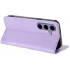 Coque portefeuille Phonesta Embossed Lines pour Samsung Galaxy S25 - Violet 3