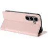 Coque portefeuille Phonesta Embossed Lines pour Samsung Galaxy S25 Plus - Rose 3