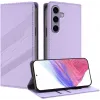 Coque portefeuille Phonesta Embossed Lines pour Samsung Galaxy S24 FE - Violet 2