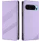 Coque portefeuille Phonesta Embossed Lines pour Google Pixel 9 / 9 Pro - Violet