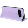 Coque portefeuille Phonesta Embossed Lines pour Google Pixel 9 / 9 Pro - Violet 3