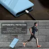 Coque portefeuille Phonesta Embossed Lines pour Google Pixel 9a - Bleu clair 6