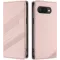 Coque portefeuille Phonesta Embossed Lines pour Google Pixel 9a - Rose
