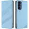 Coque portefeuille Phonesta Embossed Lines pour Samsung Galaxy A16 - Bleu clair