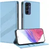 Coque portefeuille Phonesta Embossed Lines pour Samsung Galaxy A16 - Bleu clair 1
