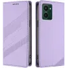 Coque portefeuille Phonesta Embossed Lines pour HMD Pulse/Pulse Plus/Pulse Pro - Violet