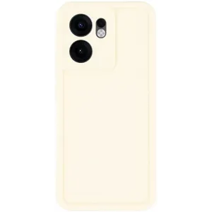 Coque arrière en silicone Phonesta Grooved pour Oppo Reno13 F 4G/5G / Reno13 FS 5G - Beige