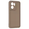 Coque arrière en silicone Phonesta Grooved pour Oppo Reno13 F 4G/5G / Reno13 FS 5G - Marron 3