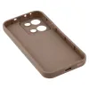 Coque arrière en silicone Phonesta Grooved pour Oppo Reno13 - Marron 5