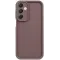 Coque arrière en silicone Phonesta Grooved pour Samsung Galaxy A16 - Marron