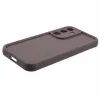 Coque arrière en silicone Phonesta Grooved pour Samsung Galaxy S25 Plus - Marron 4