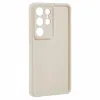 Coque arrière en silicone Phonesta Grooved pour Samsung Galaxy S25 Ultra - Beige 3