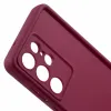 Coque arrière en silicone Phonesta Grooved pour Samsung Galaxy S25 Ultra - Rouge 5