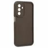 Coque arrière en silicone Phonesta Grooved pour Samsung Galaxy A26 - Marron 3