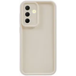 Coque arrière en silicone Phonesta Grooved pour Samsung Galaxy A36 - Beige