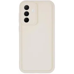 Coque arrière en silicone Phonesta Grooved pour Samsung Galaxy A56 - Beige