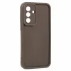 Coque arrière en silicone Phonesta Grooved pour Samsung Galaxy A56 - Marron 3