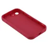 Coque arrière en silicone Phonesta Grooved pour Apple iPhone 17e/16e - Rouge 6