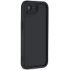 Coque arrière en silicone Phonesta Grooved pour Apple iPhone 17e/16e - Noir