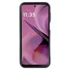 Coque arrière en silicone Phonesta Grooved pour Motorola Moto G55 - Noir 1