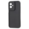 Coque arrière en silicone Phonesta Grooved pour Motorola Moto G55 - Noir 2