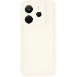Coque arrière en silicone Phonesta Grooved pour Xiaomi Redmi Note 14 4G - Beige