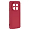 Coque arrière en silicone Phonesta Grooved pour Xiaomi Redmi Note 14 Pro 4G - Rouge 3