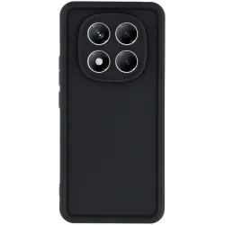 Coque arrière en silicone Phonesta Grooved pour Xiaomi Redmi Note 14 Pro 4G - Noir