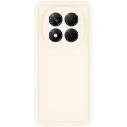 Coque arrière en silicone Phonesta Grooved pour Xiaomi Redmi Note 14 Pro 5G / Xiaomi Poco X7 - Beige