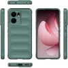 Coque arrière en silicone Phonesta GripShell pour Oppo Reno13 F 4G/5G / Reno13 FS 5G - Vert foncé 3