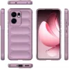 Coque arrière en silicone Phonesta GripShell pour Oppo Reno13 F 4G/5G / Reno13 FS 5G - Violet 3