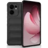 Coque arrière en silicone Phonesta GripShell pour Oppo Reno13 F 4G/5G / Reno13 FS 5G - Noir