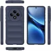 Coque arrière en silicone Phonesta GripShell pour Oppo Reno12 F/Reno12 FS - Bleu foncé 3