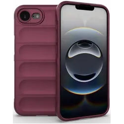 Coque arrière en silicone Phonesta GripShell pour Apple iPhone 17e/16e - Bordeaux