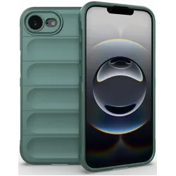 Coque arrière en silicone Phonesta GripShell pour Apple iPhone 17e/16e - Vert foncé