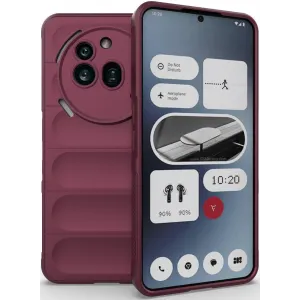 Coque arrière en silicone Phonesta GripShell pour Nothing Phone (3a) Pro - Bordeaux