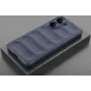 Coque arrière en silicone Phonesta GripShell pour Xiaomi Poco X7 Pro - Bleu foncé 2