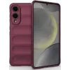 Coque arrière en silicone Phonesta GripShell pour Samsung Galaxy S25 Edge - Bordeaux