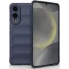 Coque arrière en silicone Phonesta GripShell pour Samsung Galaxy S25 Edge - Bleu foncé 0