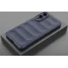 Coque arrière en silicone Phonesta GripShell pour Samsung Galaxy S25 Edge - Bleu foncé 1