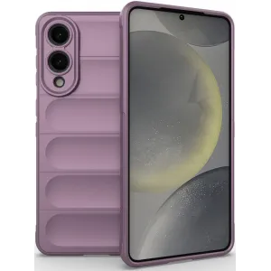 Coque arrière en silicone Phonesta GripShell pour Samsung Galaxy S25 Edge - Violet