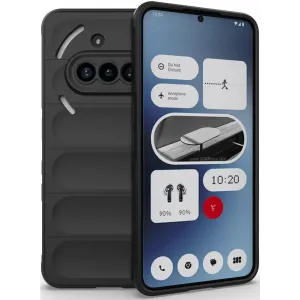 Coque arrière en silicone Phonesta GripShell pour Nothing Phone (3a) - Noir