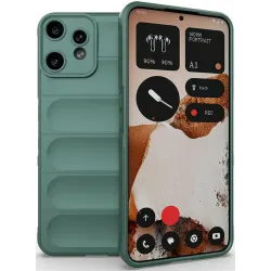 Coque arrière en silicone Phonesta GripShell pour Nothing CMF Phone 2 Pro - Vert foncé