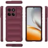 Coque arrière en silicone Phonesta GripShell pour Motorola Edge 60 Pro - Bordeaux 4
