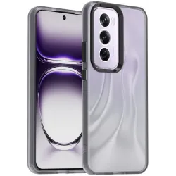 Coque arrière Phonesta HardFrost pour Oppo Reno12 Pro - Noir mat