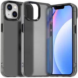 Coque arrière Phonesta HardFrost pour Apple iPhone 14 / iPhone 13 - Noir mat