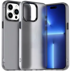 Coque arrière Phonesta HardFrost pour Apple iPhone 15 Pro Max - Noir mat